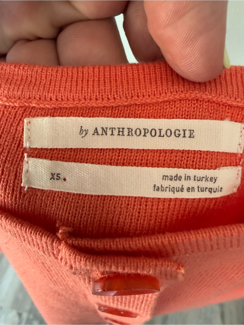 Anthropologie Women's Coral Button-Front Knit Tank Top Size XS - Picture 5 of 9